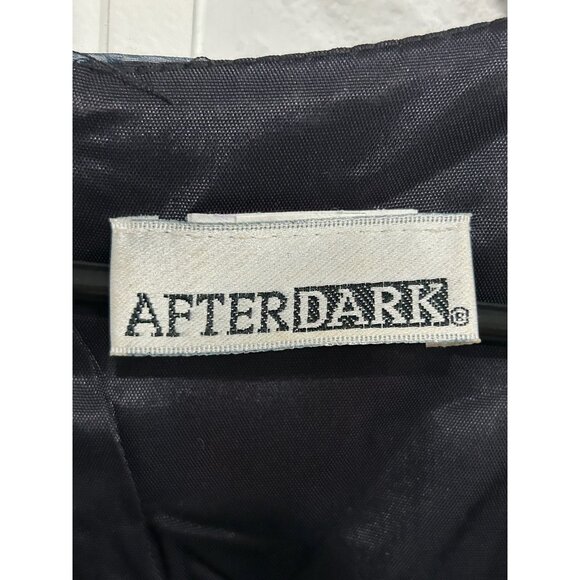 After Dark Womens Black Lace Overlay Short Sleeve Whimsygoth Dress Size 12 - Picture 6 of 12